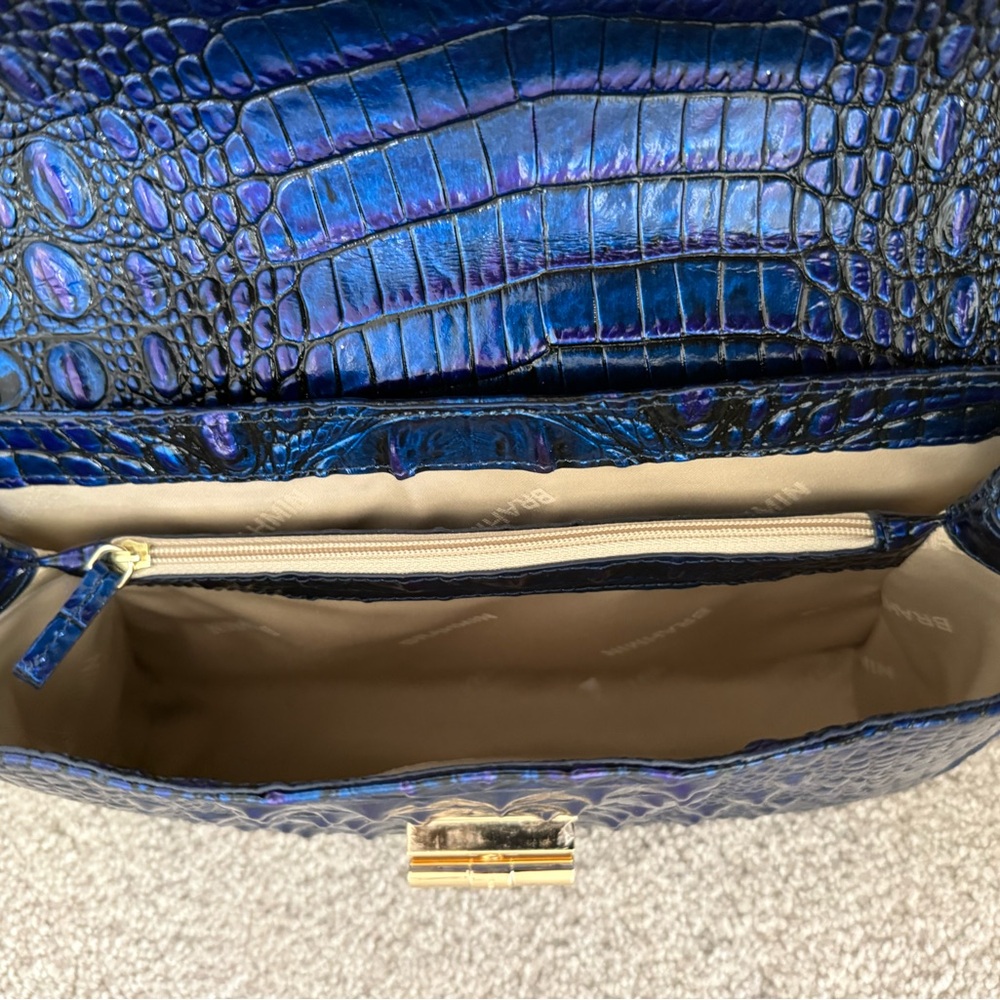 Brahmin Chain Shoulder/Crossbody Blue Bag - Picture 5 of 5